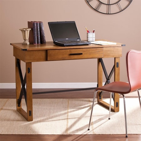 Gfancy Fixtures Natural Brown Adjustable Height Desk GF3101149